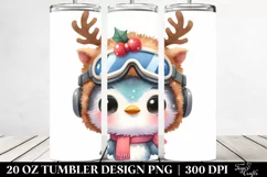 Expressive Baby Hummingbird Winter PNG Product Image 2