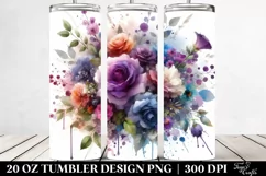 Colorful Abstract Bouquet | 20 Oz Tumbler Product Image 2