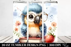 Cute Baby Macaw Sitting | 20 oz Tumbler Product Image 2