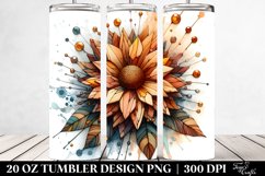 Abstract Sunflower Like | 20 Oz Tumbler Product Image 2