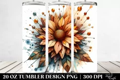 Abstract Sunflower Like | 20 Oz Tumbler Product Image 2