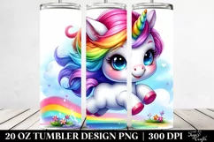 Vibrant Baby Unicorn 20 oz Tumbler Product Image 2