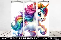 Vibrant Baby Unicorn 20 oz Tumbler Product Image 2