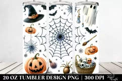 Funny Cobweb Halloween Clipart 20 Oz Tumbler Product Image 2