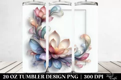 Glossy Magnolia Sticker 20 Oz Tumbler Product Image 2