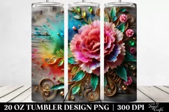 Colorful Carnation | 20 Oz Tumbler Product Image 2