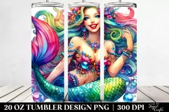 Vibrant Mermaid 20 oz Tumbler Product Image 2