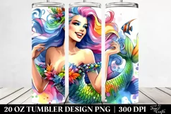 Vibrant Mermaid 20 oz Tumbler Product Image 2