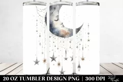Half Moon Stars Watercolor Whimsical | 20 oz Tumbler Product Image 2