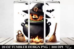 Funny Halloween Cauldron 20 Oz Tumbler Product Image 2