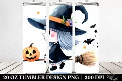Funny Witch Halloween Clipart 20 Oz Tumbler Product Image 2