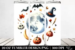 Funny Halloween Full Moon 20 Oz Tumbler Product Image 2