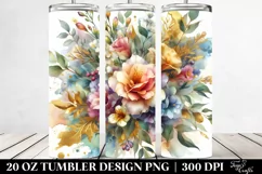 Colorful Abstract Bouquet | 20 Oz Tumbler Product Image 2