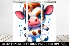 Excited Baby Cow Dance | 20 oz Tumbler Product Image 2