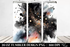 Colorful Black Glittery Background | 20 Oz Tumbler Product Image 2
