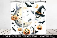 Funny Moon Halloween Clipart 20 Oz Tumbler Product Image 2