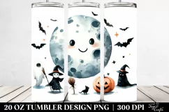 Funny Moon Halloween Clipart 20 Oz Tumbler Product Image 2