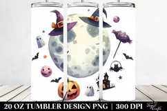 Funny Moon Halloween Clipart 20 Oz Tumbler Product Image 2