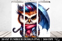 Agressive Baby Owl Sit | 20 oz Tumbler Product Image 2