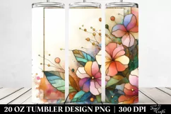 Abstract -like Impatiens 20 Oz Tumbler Product Image 2