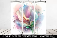 Abstract -like Sweet Pea 20 Oz Tumbler Product Image 2