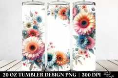 colorfull Floral Frame | 20 oz Tumbler Product Image 2