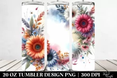 colorfull Floral Frame | 20 oz Tumbler Product Image 2