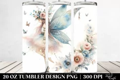 Washed Watercolor Boho Fairy | 20 Oz Tumbler Product Image 2