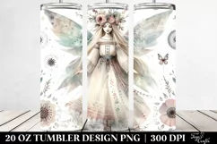 Washed Watercolor Boho Fairy | 20 Oz Tumbler Product Image 2