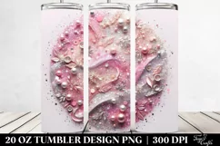 Colorful Pinkish Glittery Background | 20 Oz Tumbler Product Image 2
