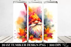 Vibrant Autumn Gnome | 20 Oz Tumbler Product Image 2