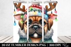 Expressive Bullmastiff Holiday PNG Product Image 2