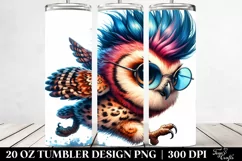 Aggressive Baby Owl Running 20 Oz Tumbler Product Image 2
