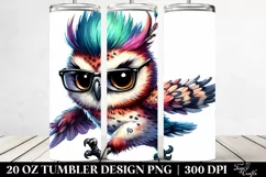 Aggressive Baby Owl Running 20 Oz Tumbler Product Image 2