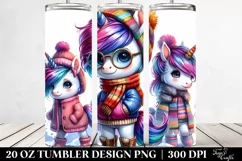 Proud Cute Unicorn Posing 20 Oz Tumbler Product Image 2