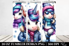 Proud Cute Unicorn Posing 20 Oz Tumbler Product Image 2