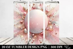 Colorful Pinkish Glittery Background | 20 Oz Tumbler Product Image 2