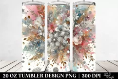Colorful Glittery Background | 20 Oz Tumbler Product Image 2