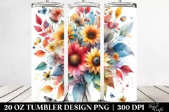 Colorful Sunflower Abstract | 20 oz Tumbler Product Image 2