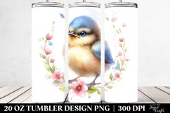 Cute Baby Bird Watercolor | 20 oz Tumbler Product Image 2