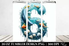 Digit 6 Sea Water | 20 Oz Tumbler Product Image 2