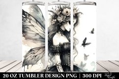 Vibrant Gothic Fairy Watercolor | 20 oz Tumbler Product Image 2