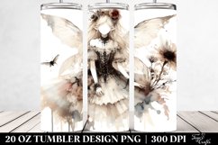 Vibrant Gothic Fairy Watercolor | 20 oz Tumbler Product Image 2