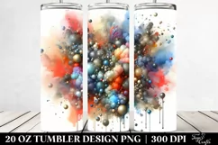 Colorful Watercolor Particles | 20 Oz Tumbler Product Image 2