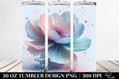Glossy Anemone Clipart, Transparent 20 Oz Tumbler Product Image 2