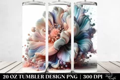 Glossy Anemone Clipart, Transparent 20 Oz Tumbler Product Image 2