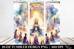mystic ritual watercolor image | 20 oz Tumbler Product Image 2