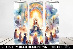 mystic ritual watercolor image | 20 oz Tumbler Product Image 2