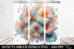 Shiny Nasturtium Clipart, Transparent 20 Oz Tumbler Product Image 2