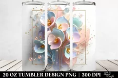 Abstract 3D Sweet Pea | 20 oz Tumbler Product Image 2
